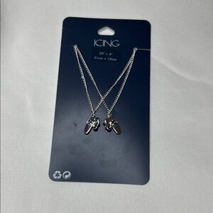 ICING Silver Game Control Necklace Set